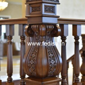 Brass Wood Railings for Dream Homes No-3082
