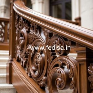 Brass Wood Railings for Luxury Staircases No-3119