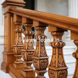 Elegant Brass Wood Fence Design Collection No-3122