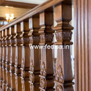 Decorative Brass Wood Railings with Golden Finish No-3131