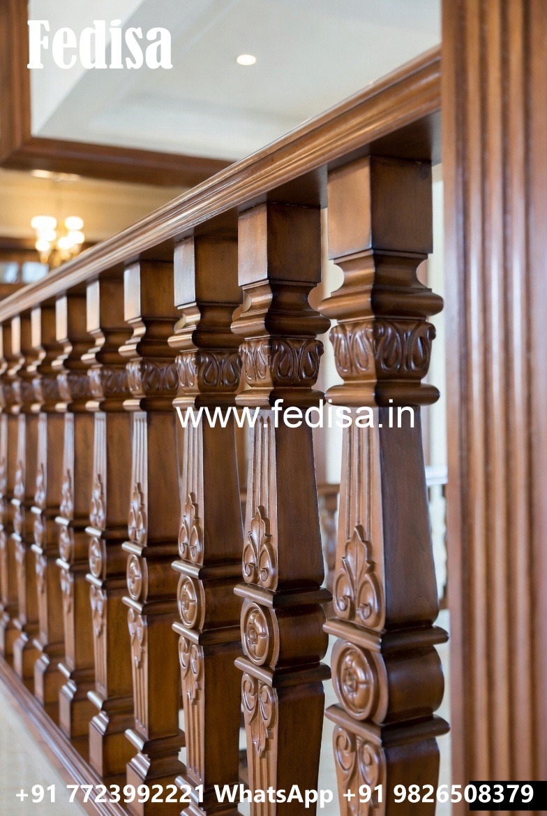 Decorative Brass Wood Railings with Golden Finish No-3131
