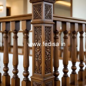 Luxury Brass Wood Staircase Side Rails No-3132