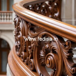 Modern Brass Wood Balcony Design Ideas 2036 No-3133