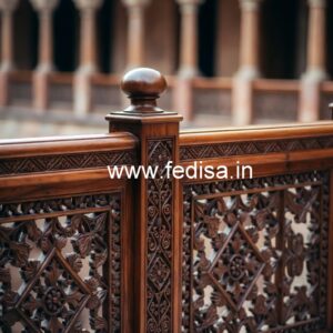 Decorative Brass Wood Balcony Fence Ideas No-3136