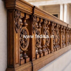 Decorative Brass Wood Fence for Duplex House No-3143