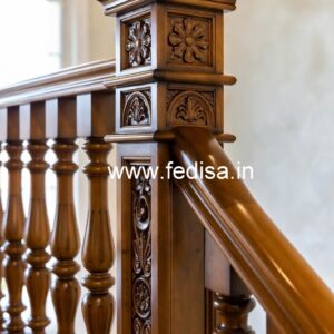 Brass Wood Stair Railings with Premium Finish No-3144