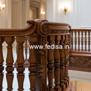 Modern Brass Wood Balcony Decor Collection No-3145