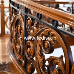 Modern Brass Wood Staircase Collection 2036 No-3160