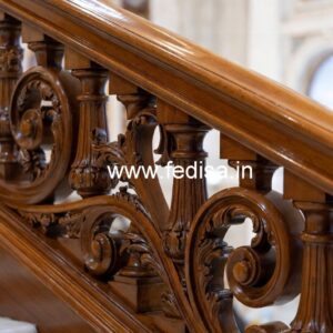 Luxury Brass Wood Balcony Railings Collection No-3203