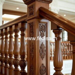 Luxury Brass Wood Balcony Decor Collection No-3210
