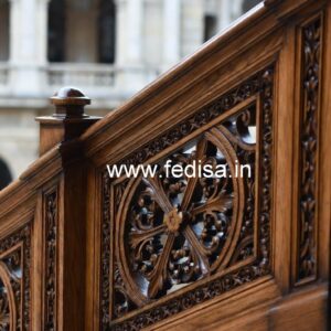 Modern Brass Wood Railings with Premium Style No-3212