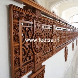 Elegant Brass Wood Balcony Decor Inspiration No-3250