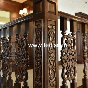 Elegant Brass Wood Fence with Golden Finish No-3256