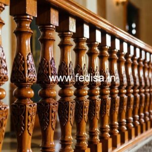 Decorative Brass Wood Railings for Modern Staircase No-3264