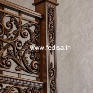 Modern Brass Wood Railings for Elegant Interiors No-3272