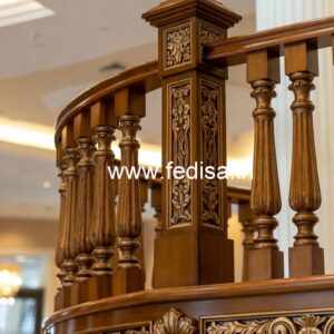 Premium Brass Wood Handrail Inspiration for Homes No-3275