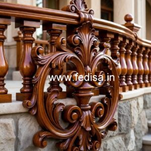 Elegant Brass Wood Railings with Rich Look No-3280