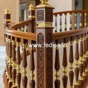 Decorative Brass Wood Staircase Inspiration 2036 No-3282