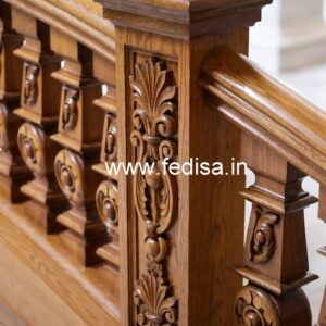 Elegant Brass Wood Balcony Collection for Modern Homes No-3292
