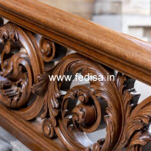 Brass Wood Railing for Duplex House No-3310