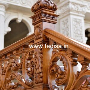 Modern Brass Wood Interior Railings No-3320