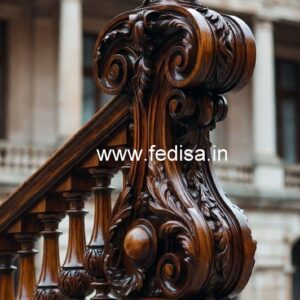 Decorative Brass Wood Railings for Home No-3336