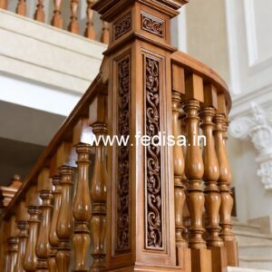 Brass Wood Fence Design for Balcony No-3342
