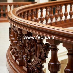 Modern Brass Wood Banister Collection No-3345