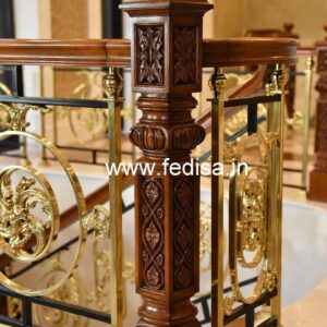 Stylish Brass Wood Fence Collection No-3362