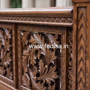 Brass Wood Staircase with Elegant Style No-3376
