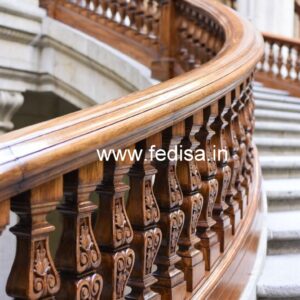 Decorative Brass Wood Staircase Side Rails No-3383