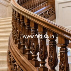 Modern Brass Wood Fence for Luxury Homes No-3387