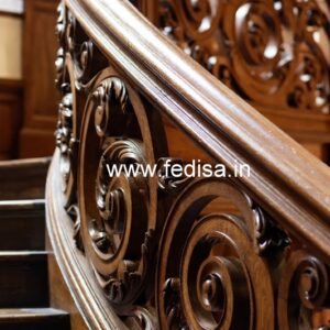 Decorative Brass Wood Stair Fence Collection No-3394