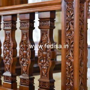 Modern Brass Wood Fence with Contemporary Style No-3408