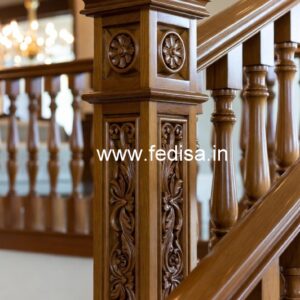Decorative Brass Wood Balcony Fence Trends No-3413