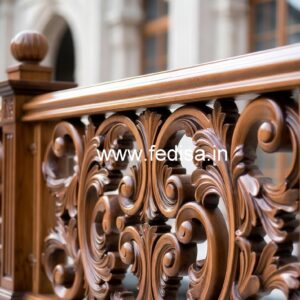 Elegant Brass Wood Staircase Design Trends No-3417
