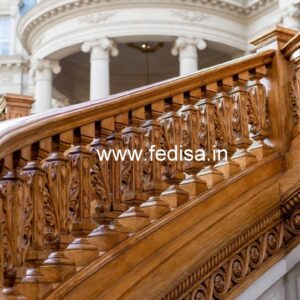Decorative Brass Wood Railings with Golden Finish No-3431