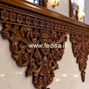 Luxury Brass Wood Staircase Side Rails No-3432