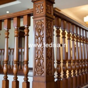 Modern Brass Wood Balcony Design Ideas 2037 No-3433