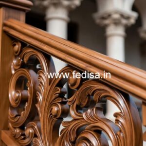 Decorative Brass Wood Fence for Duplex House No-3443