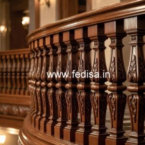 Modern Brass Wood Balcony Decor Collection No-3445