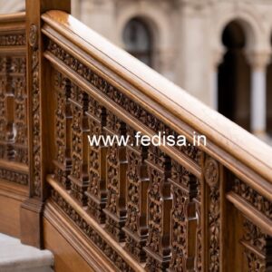 Stylish Brass Wood Fence with Rich Look No-3447