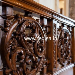 Decorative Brass Wood Staircase Inspiration No-3449