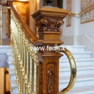 Luxury Brass Wood Balcony Decor Ideas No-3456