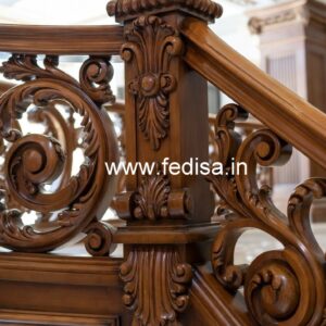 Decorative Brass Wood Fence Collection for Villas No-3467