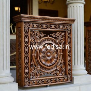 Stylish Brass Wood Railings for Dream Homes No-3486