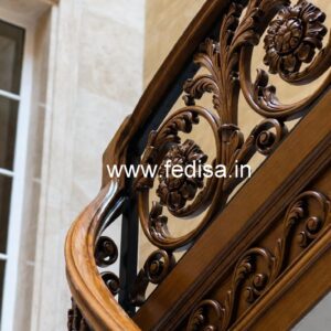Luxury Brass Wood Balcony Decor Trends 2037 No-3497