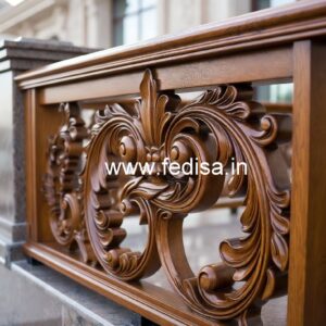 Premium Brass Wood Fence Design for Villas No-3515