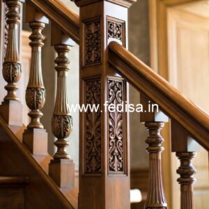 Decorative Brass Wood Balcony Safety Railings No-3517