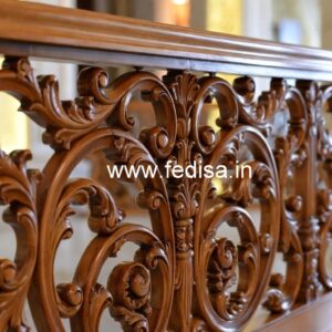 Decorative Brass Wood Fence with Artistic Finish No-3522